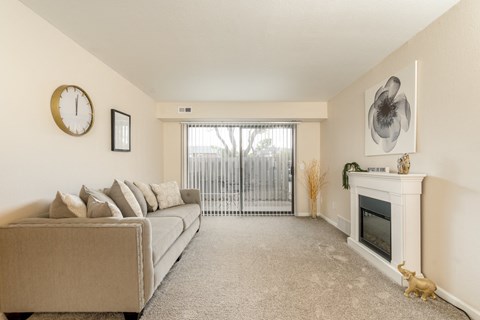 Living Room  at Three Oaks Apartments, Troy